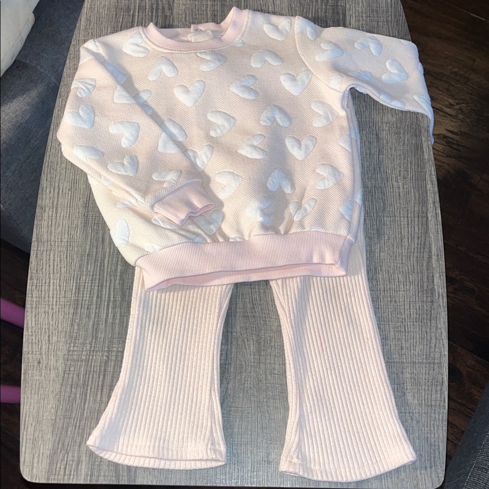 24 Months Toddler sweater and bell bottoms set